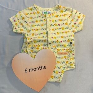 Gagou Tagou - Baby Onesie shirt with Animal Print